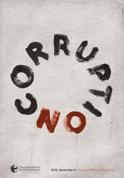 NO CORRUPTION - Logo és plakát pályázat